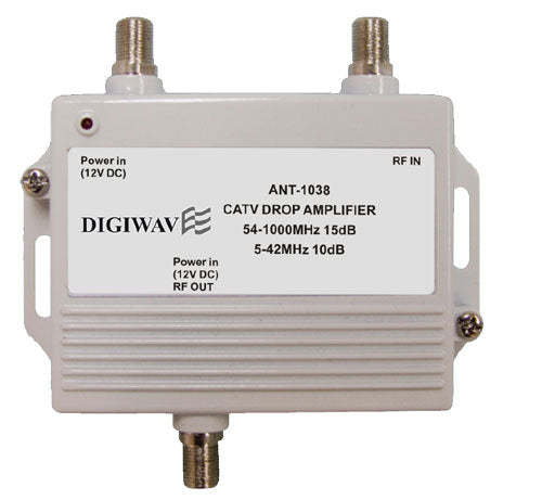 High Quality CATV Super Drop Amplifier with Power Adapter 5-1000MHZ
