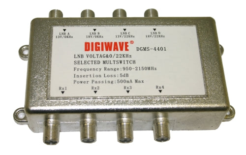 Digiwave 4 IN 4 OUT Satellite Switch