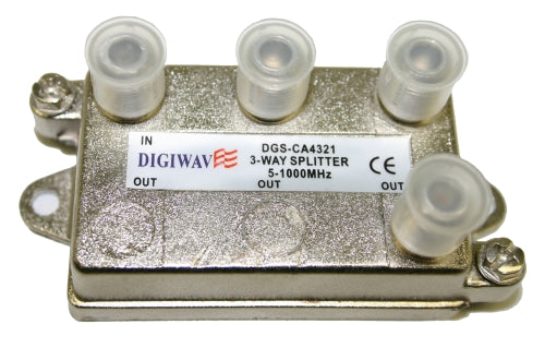 Digiwave 3 Way Splitter for 5 to 1000Mhz