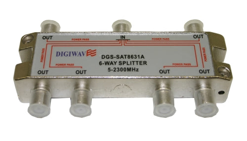 Digiwave 6 Way Splitter for 5 to 2400Mhz