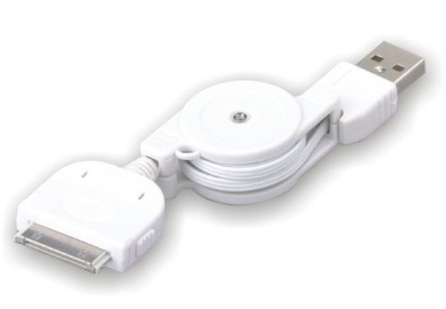 Electronic Master 3 Feet Retractable iPod Cable