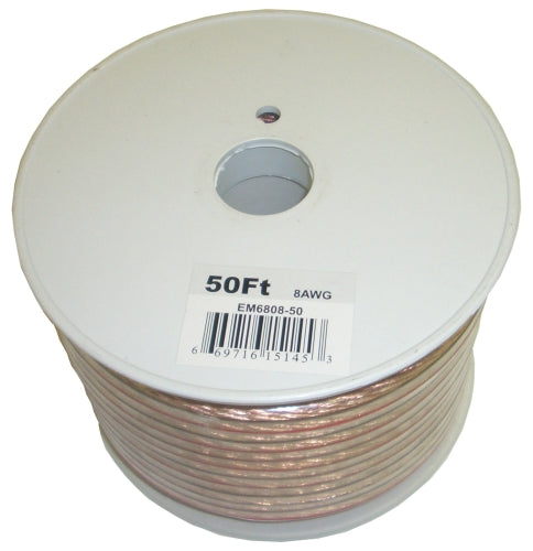 Electronic Master 50 Feet 2 Wire Speaker Cable (8 AWG)
