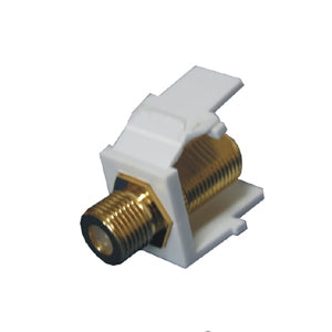 Coaxial F Connector w/Plastic Tail, Gold Plated