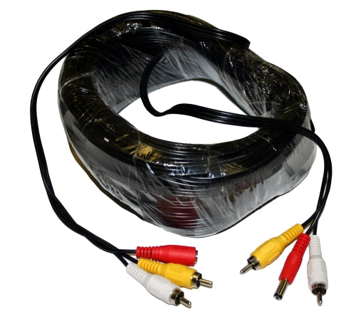 TygerWire 75-Ft CCTV Cable with 2-RCA & Power Connector