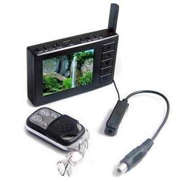 NTSC Wireless mini Camera w/DVR Kit; Include DVR/Camera/Battery/Remote Controller/Power Adapter/USB Cable/AV Cable