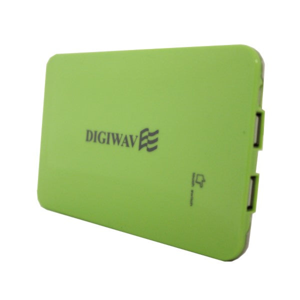 Digiwave 9000mAh Portable Smart Power Bank(Green)