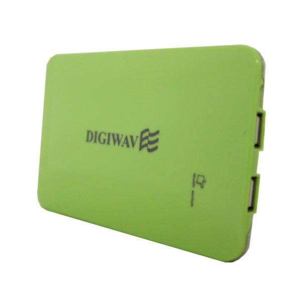 Digiwave 9000mAh Portable Smart Power Bank Green