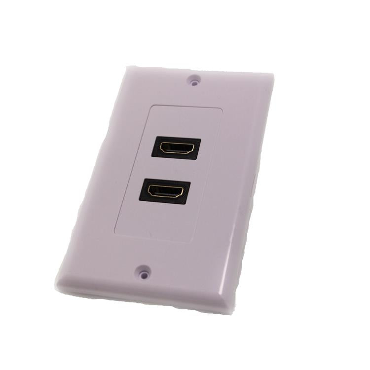 Digiwave Dual HDMI Wall Plate (White)