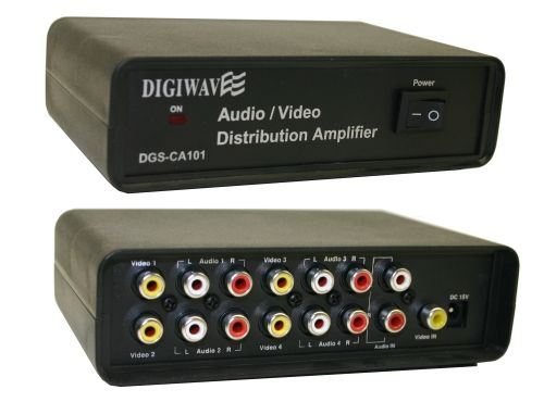 Wave Distrubutor Instrument Digiwave 4 Way AV Distributor with Amplifier