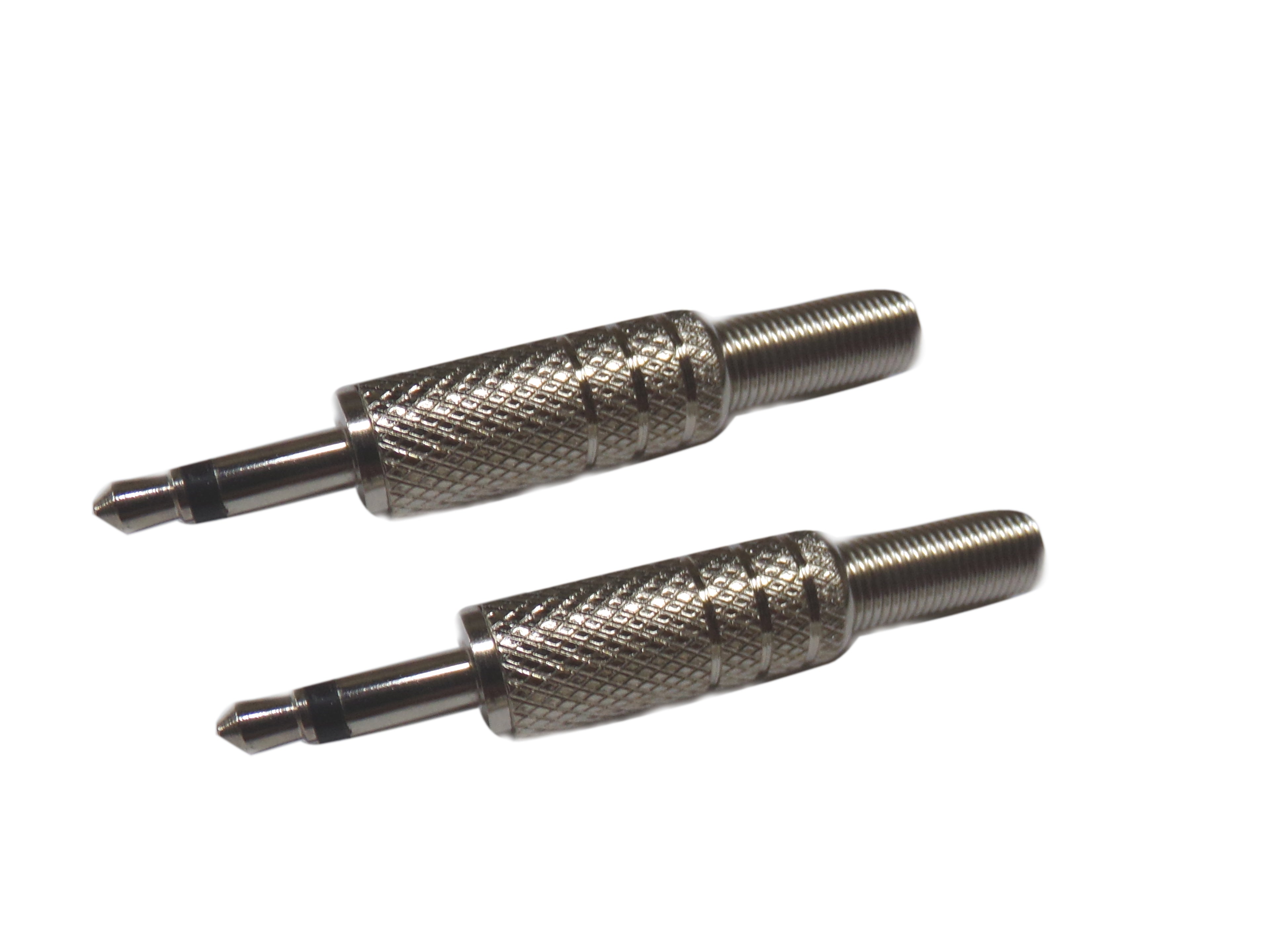 3.5mm Mono Plug Metal, w/Spring