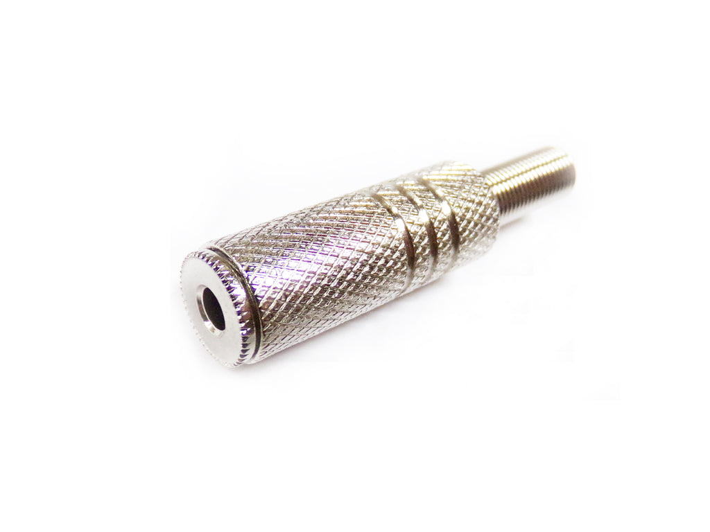 3.5mm Mono Jack Metal, w/Spring