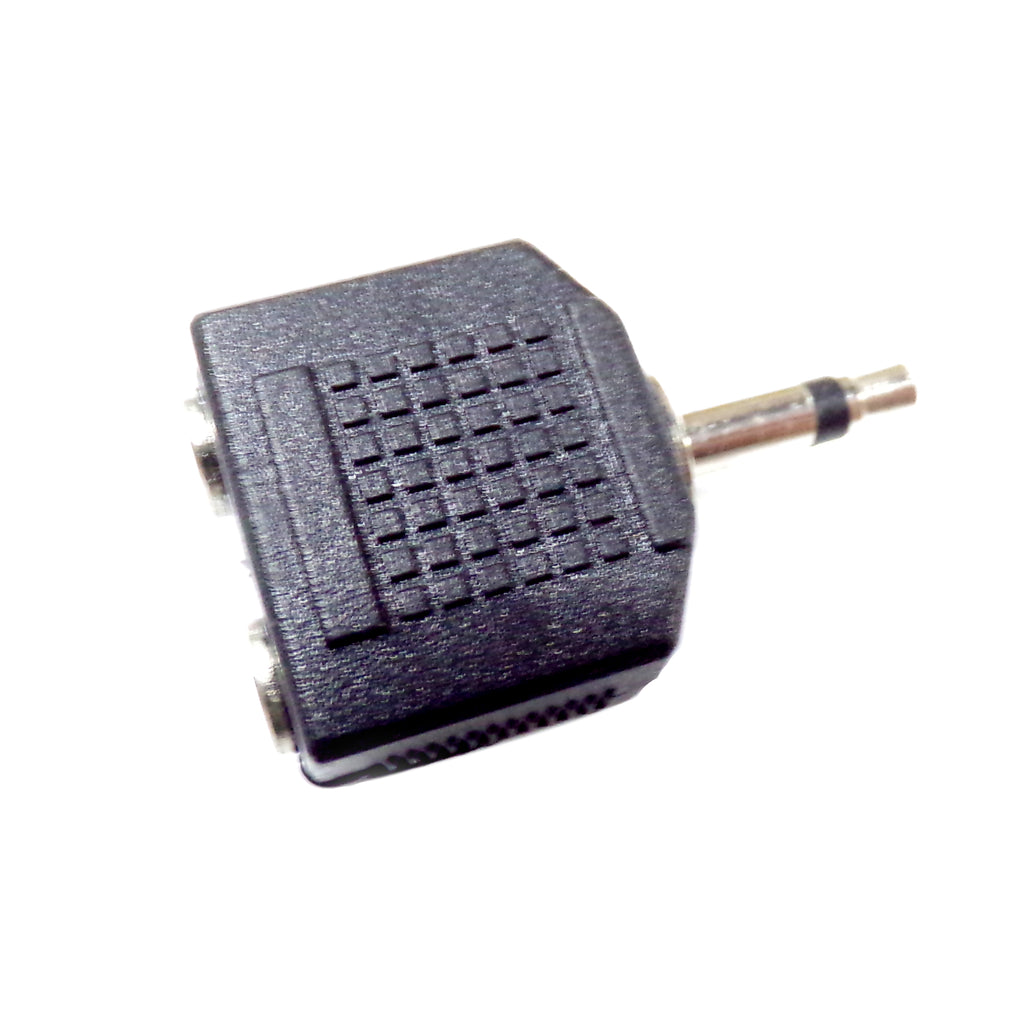 3.5mm Mono Plug to 2X3.5mm Mono Jack Adaptor