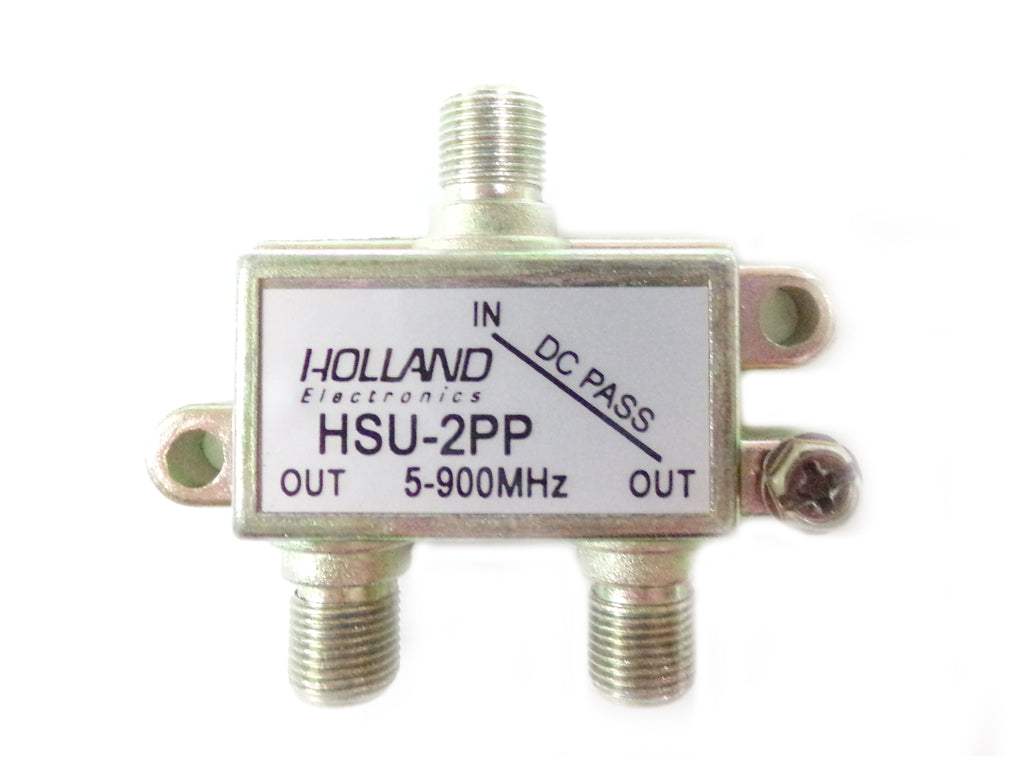 2-Way Splitter, (5-900 MHz), Diode Steered, DC Pass, CATV